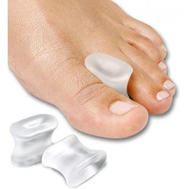 Silipos Gel Toe Spreaders - Anti-Bacterial with Silver, Pkg of 4