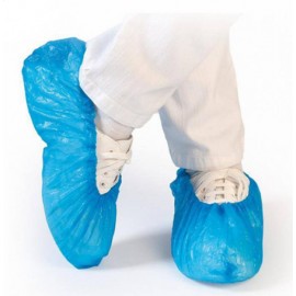 Disposable CPE Shoe Cover - Blue - 4 mil, Pkg of 100