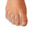 Silipos Gel Toe Separators Anti-Bacterial with Silver, Pkg of 15
