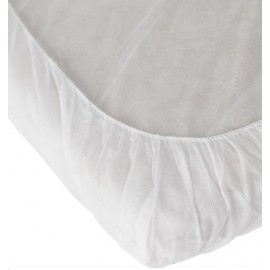 Disposable Non-Woven Antibacterial Waterproof Bed Sheet Mattress Cover, Pkg of 10 Sheets