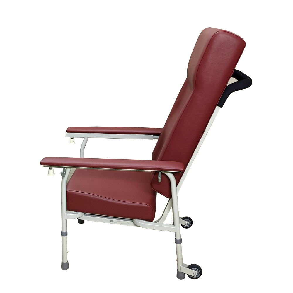 Height Adjustable High Back Geriatric Chair with Meal Tray