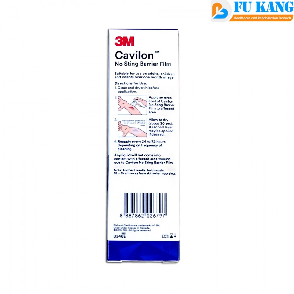 3M Cavilon No Sting Barrier Film Spray 28ml Fu Kang Healthcare Shop