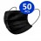 Assure Black Surgical Face Mask 3-Ply with Earloop, ASTM Level 2, EN14683 Type IIR