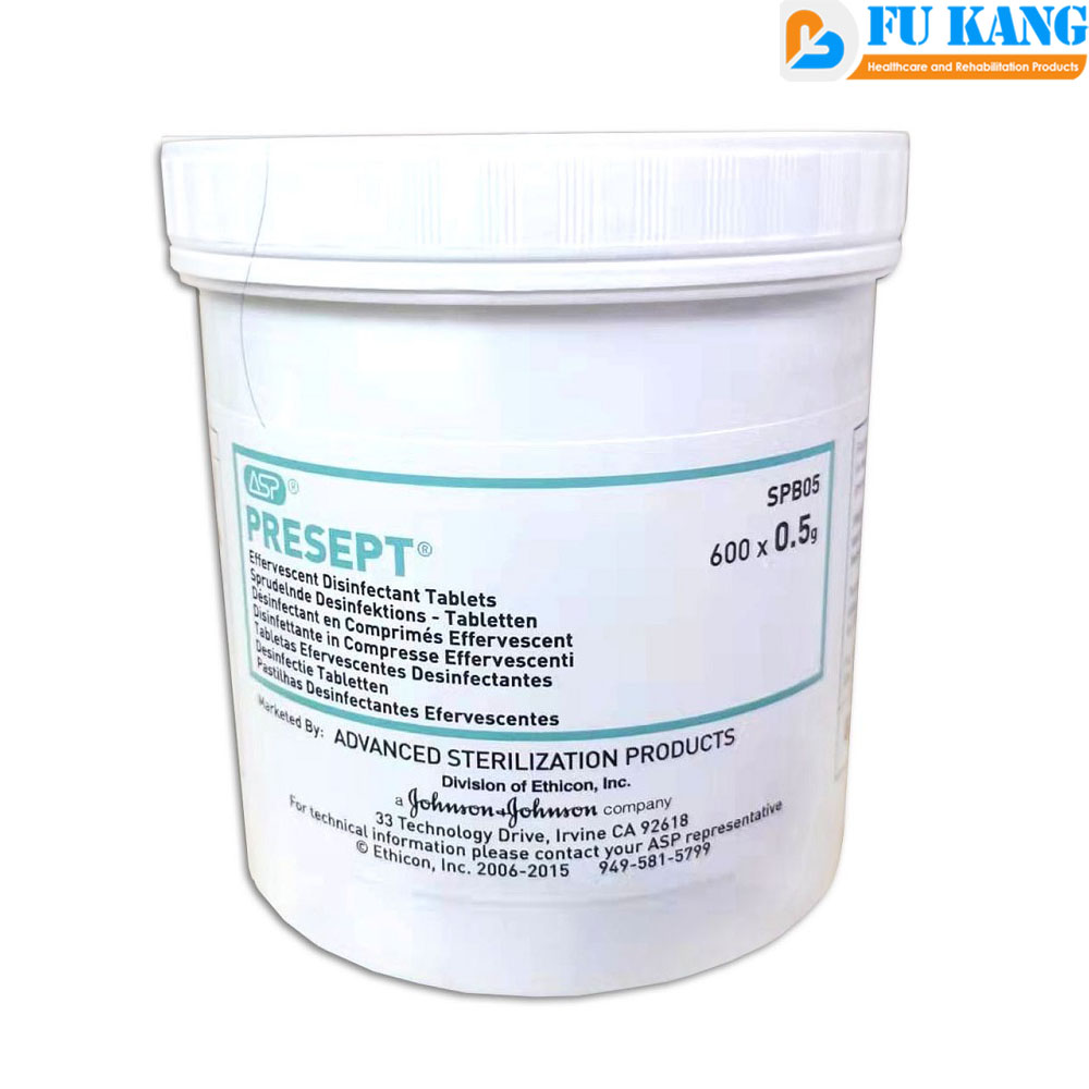 J&J Presept Disinfectant Tablets 0.5g Effective Against Bacteria