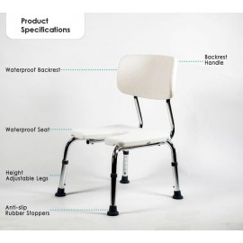 BION Shower Chair with Back Rest