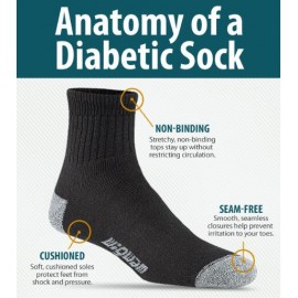 Cupron Diabetic Socks Copper Infused Socks